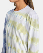 RVCA NO DOUBT TIE-DYE CREWNECK SWEATSHIRT - MUL