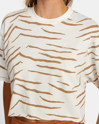 RVCA TEST DRIVE CROPPED TEE - WOO