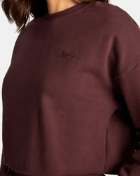 RVCA TEST DRIVE CROPPED SWEATSHIRT - ESP