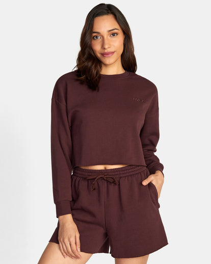 RVCA TEST DRIVE CROPPED SWEATSHIRT - ESP