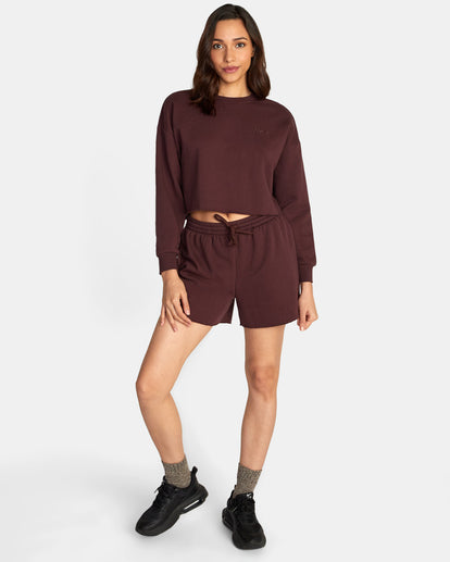RVCA TEST DRIVE CROPPED SWEATSHIRT - ESP