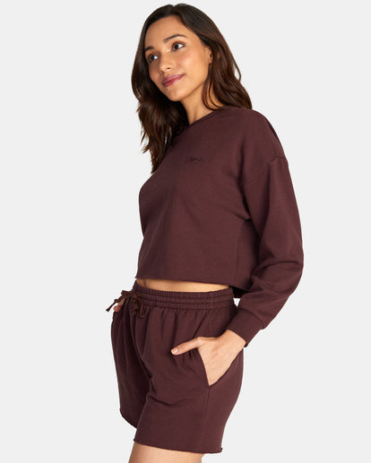 RVCA TEST DRIVE CROPPED SWEATSHIRT - ESP