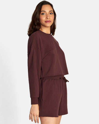 RVCA TEST DRIVE CROPPED SWEATSHIRT - ESP