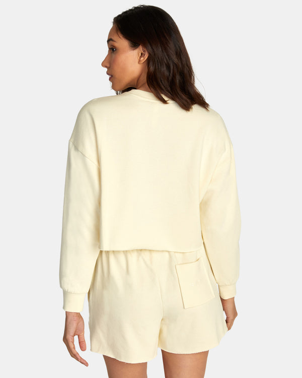 RVCA TEST DRIVE CROPPED SWEATSHIRT - YCQ0