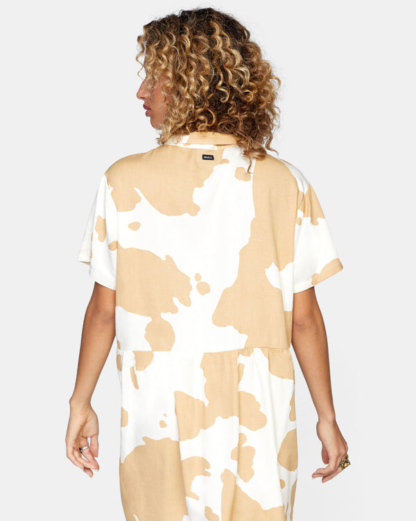 RVCA SOUTHBOUND MINI DRESS - KHA