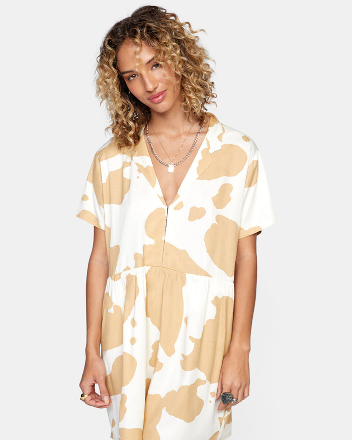 RVCA SOUTHBOUND MINI DRESS - KHA