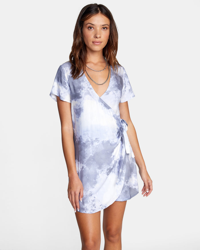 RVCA SKYLINE WRAP DRESS
