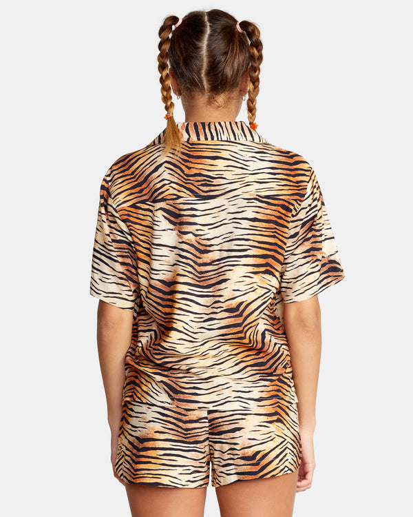 RVCA WAVY BUTTOM DOWN TOP - MUL