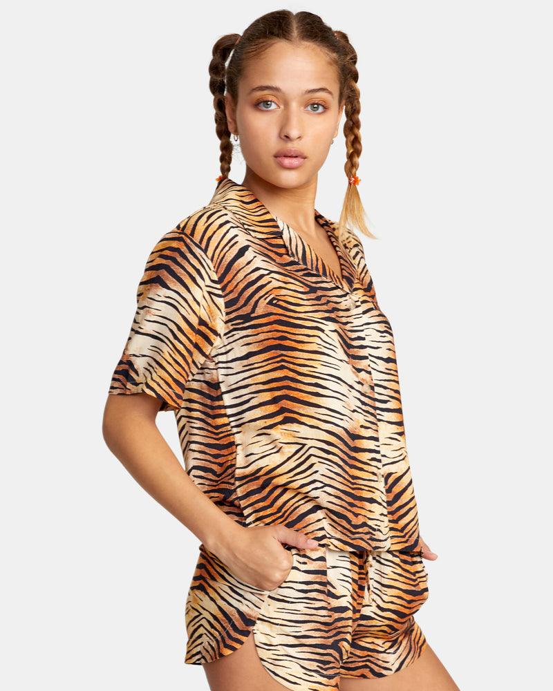 RVCA WAVY BUTTOM DOWN TOP - MUL