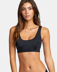RVCA SOLID BRALETTE - BLK