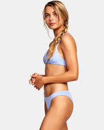 RVCA SOLID CROSSBACK TIE BIKINI TOP - GPU