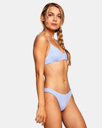 RVCA SOLID CROSSBACK TIE BIKINI TOP - GPU