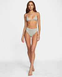 RVCA JET SET PRINTED HIGH RISE CHEEKY BIKINI BOTTTOM - CLO