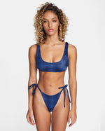 RVCA PLAID CITY BRALETTE - MDY