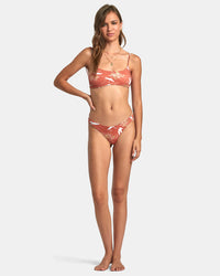 RVCA TOSSED BRALETTE BIKINI TOP - MUL