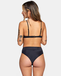 RVCA HIGH-RISE CHEEKY BIKINI BOTTOM