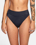RVCA HIGH-RISE CHEEKY BIKINI BOTTOM