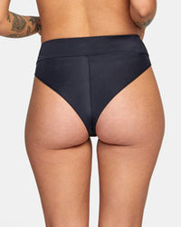 RVCA HIGH-RISE CHEEKY BIKINI BOTTOM
