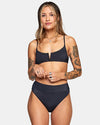 RVCA HIGH-RISE CHEEKY BIKINI BOTTOM