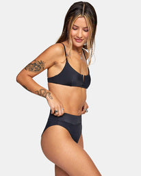 RVCA HIGH-RISE CHEEKY BIKINI BOTTOM