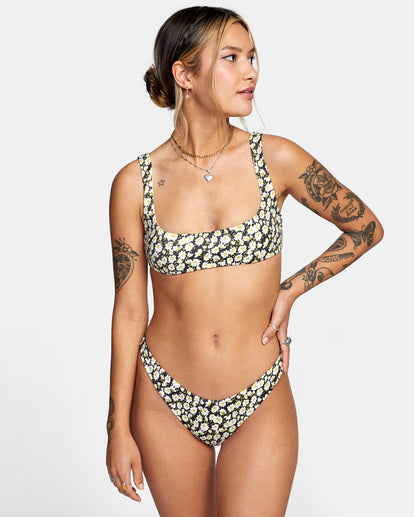RVCA JUNE BLOOM SKIMPY FRENCH BIKINI BOTTOM - RVB
