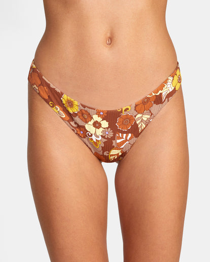 RVCA EARTH BLOOM CHEEKY BIKINI BOTTOMS - MUL