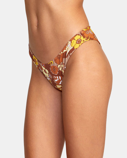 RVCA EARTH BLOOM CHEEKY BIKINI BOTTOMS - MUL