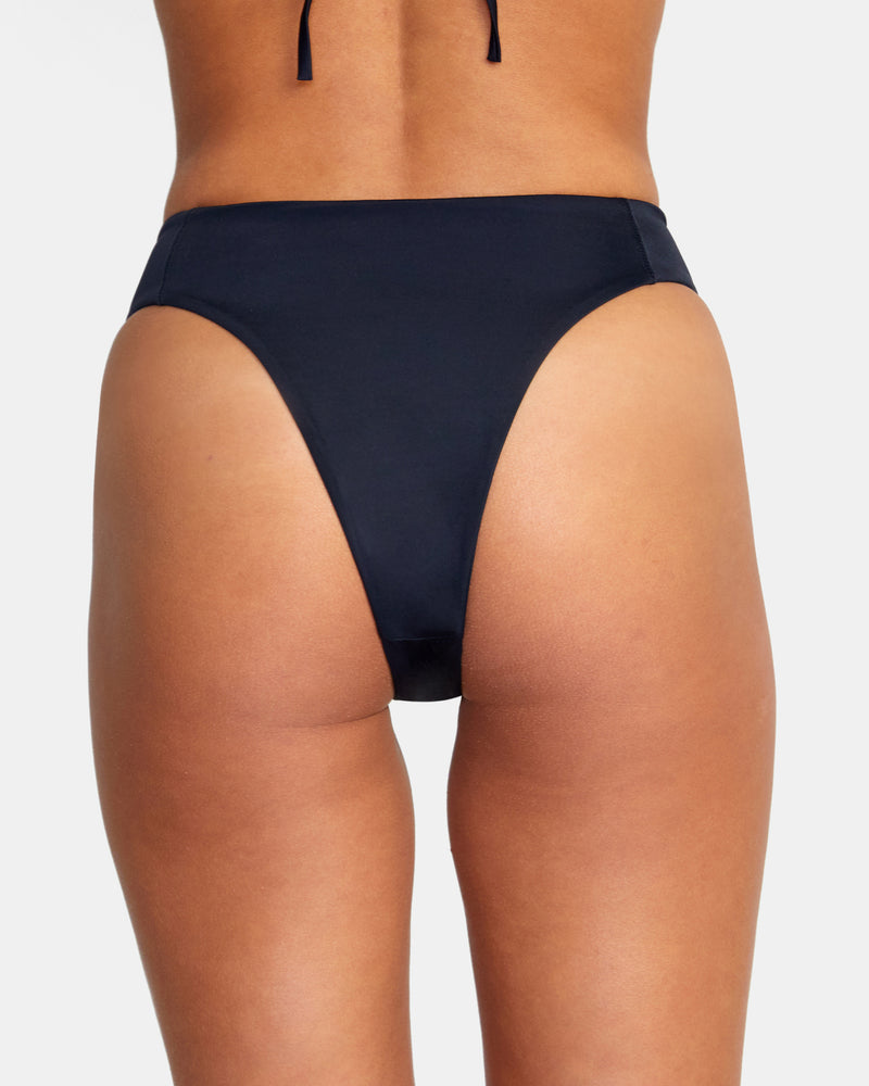 RVCA SOLID HIGH RISE CHEEKY BIKINI BOTTOMS - BLK – Work It Out