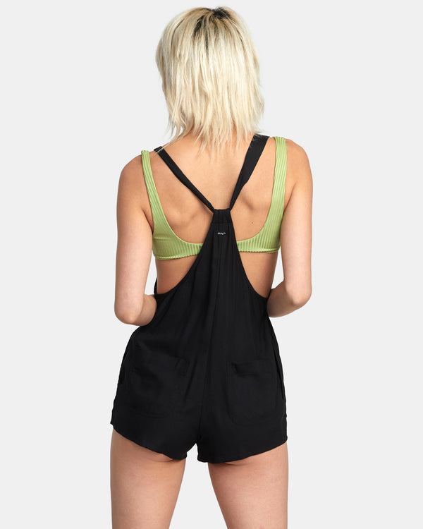 RVCA STANDARD ROMPER - BLK