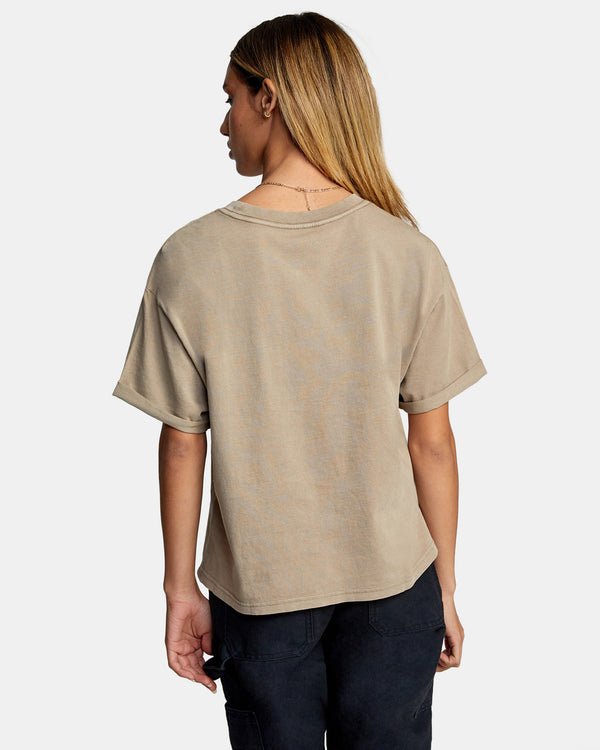 RVCA PTC ROLL IT SHORT SLEEVE TEE - DKH
