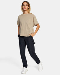 RVCA PTC ROLL IT SHORT SLEEVE TEE - DKH