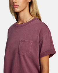 RVCA PTC ROLL IT SHORT SLEEVE TEE - PTO