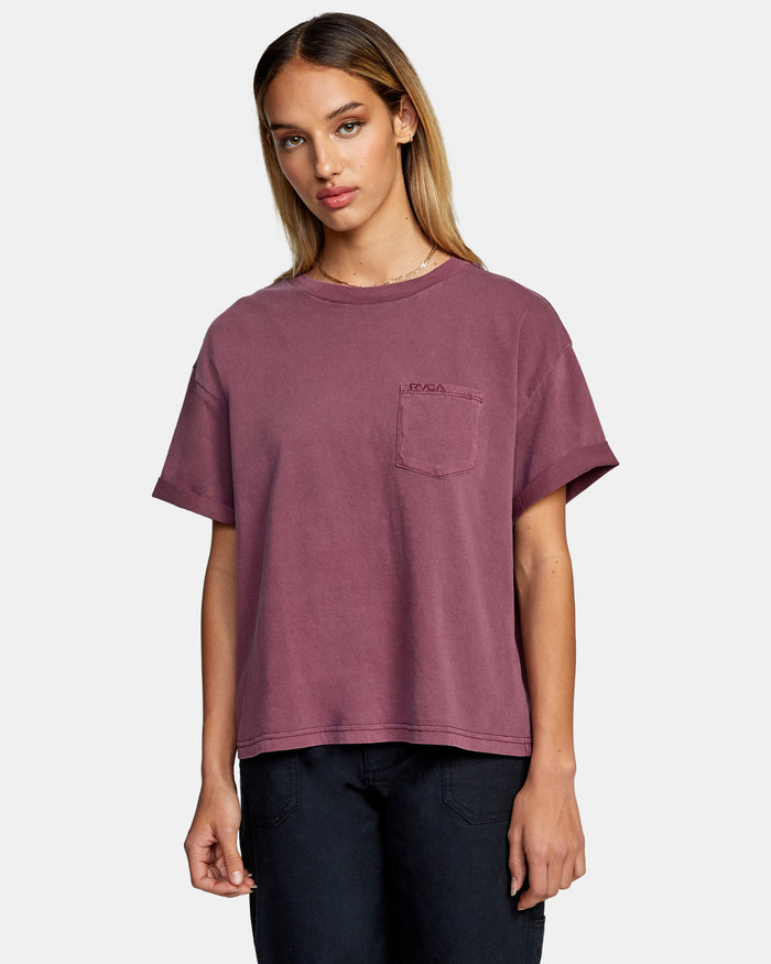 RVCA PTC ROLL IT SHORT SLEEVE TEE - PTO