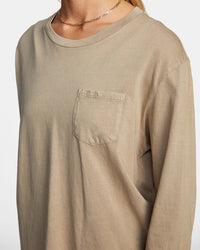 RVCA PTC STOLEN LONG SLEEVE TEE - DKH
