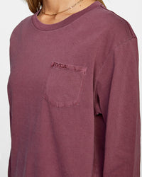 RVCA PTC STOLEN LONG SLEEVE TEE - PTO