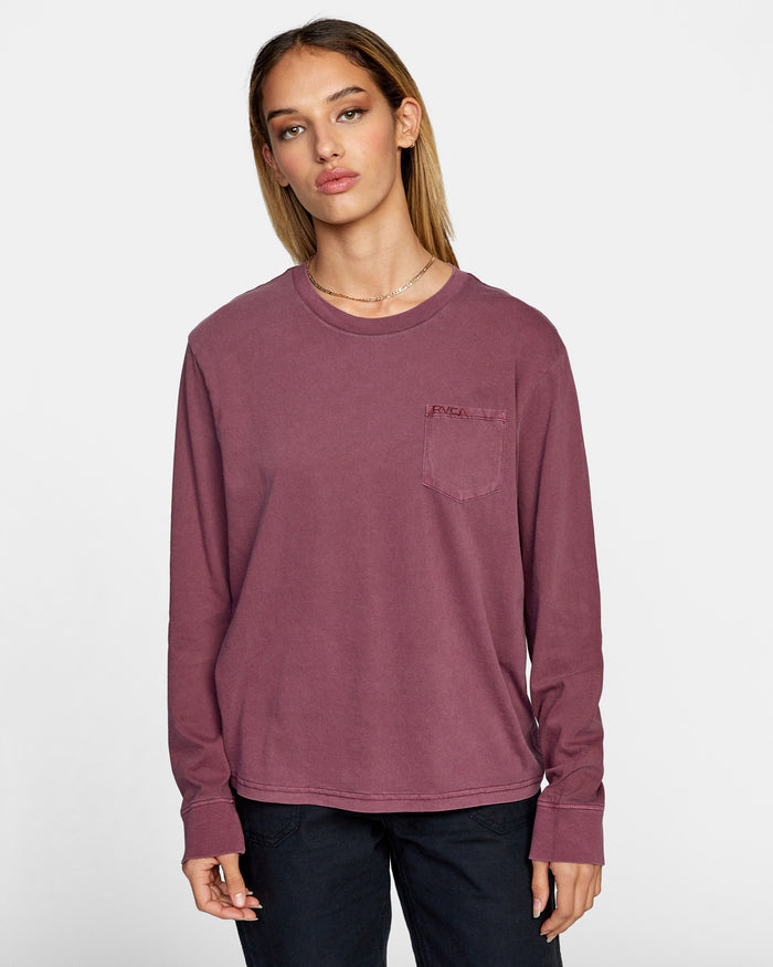 RVCA PTC STOLEN LONG SLEEVE TEE - PTO