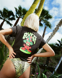 RVCA MUSHTOO SLIM FIT TEE - BLK