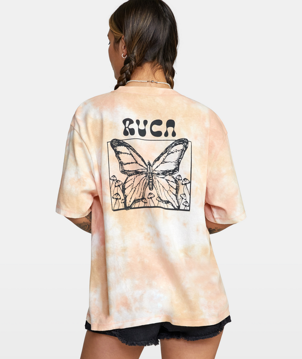 RVCA IN THE AIR OVERSIZED TEE - CLY