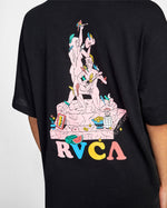 RVCA LP X KLW PARROT ICE OVERSIZED TEE - BLK