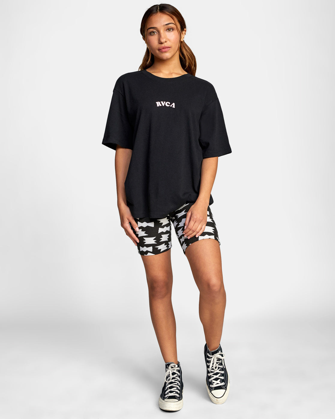 RVCA LP X KLW PARROT ICE OVERSIZED TEE - BLK