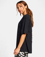 RVCA LP X KLW PARROT ICE OVERSIZED TEE - BLK