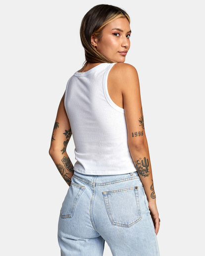 RVCA HAWAII RETRO FLOWERS TANK TOP - OFF