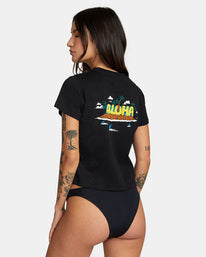 RVCA HAWAII ALOHA TEE - BLK