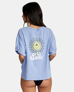 RVCA HAWAIIAN SUN OVERSIZED TEE - GPU