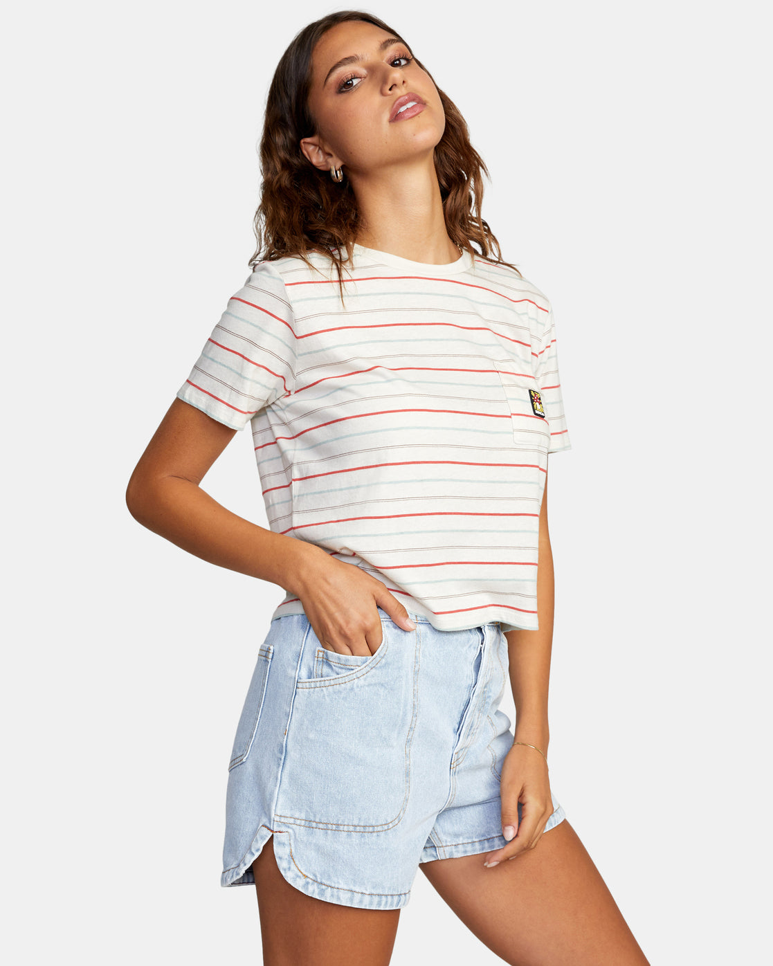 RVCA SHROOM POCKET TEE - MUL