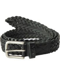 RVCA TWINE LEATHER BELT - BLK