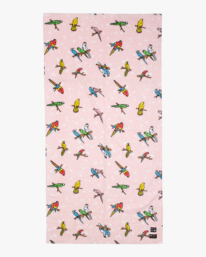 RVCA LP X KLW TOWEL - PNK