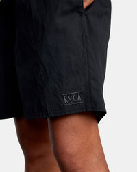 RVCA OPPOSITES ELASTIC 2 BOARDSHORTS 17" - BLK