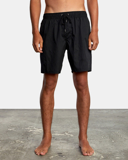 RVCA OPPOSITES ELASTIC 2 BOARDSHORTS 17" - BLK