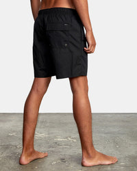RVCA OPPOSITES ELASTIC 2 BOARDSHORTS 17" - BLK
